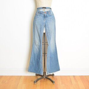 Genetic Denim jeans medium wash mid rise flare bell bottoms hippie pants 26 XS